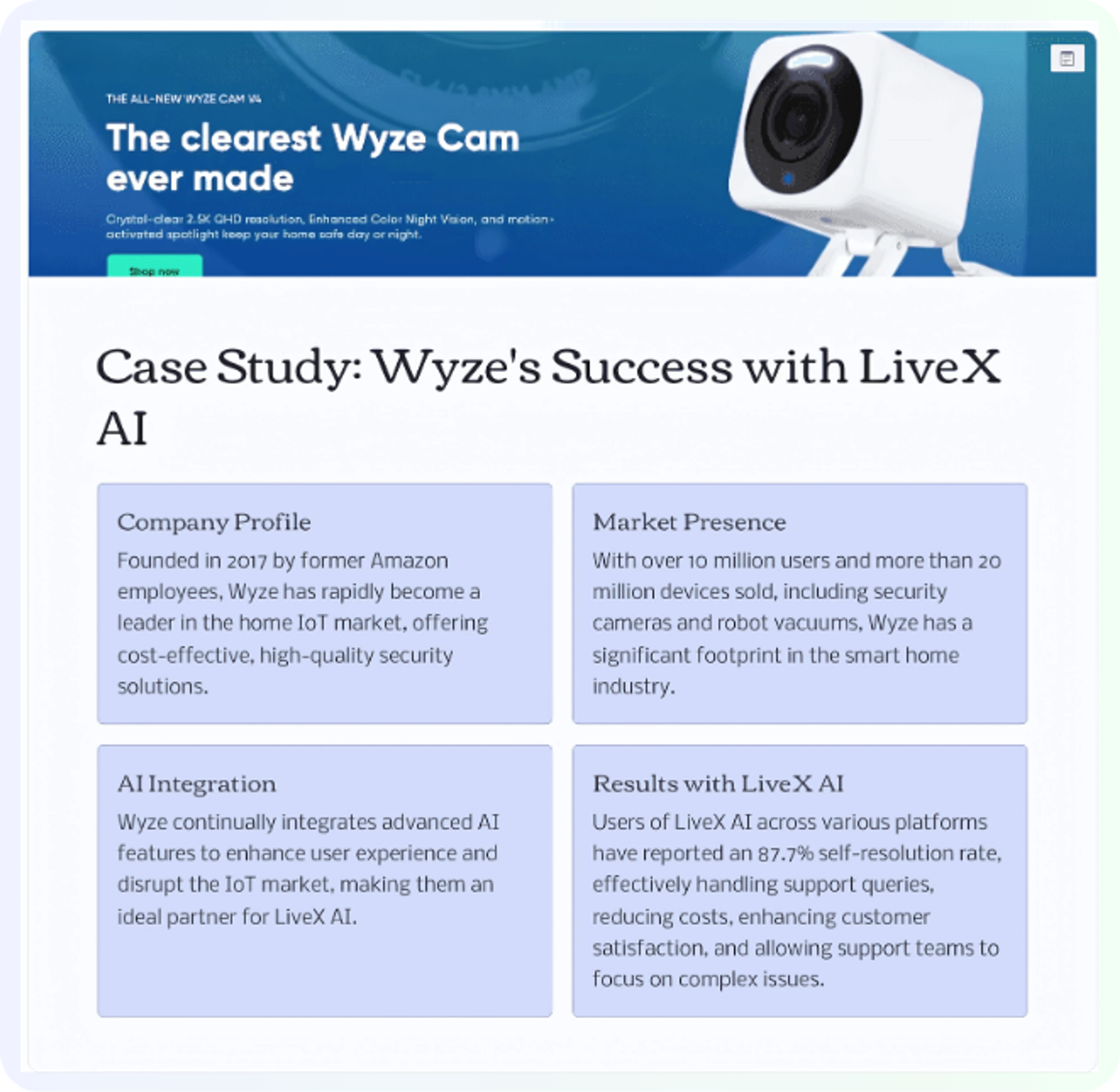 Elevating Customer Support with LiveX Advanced AI Search