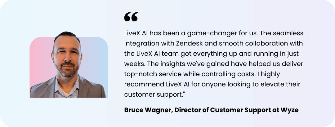 How Wyze Boosted Support Efficiency & Cut Costs with LiveX AI