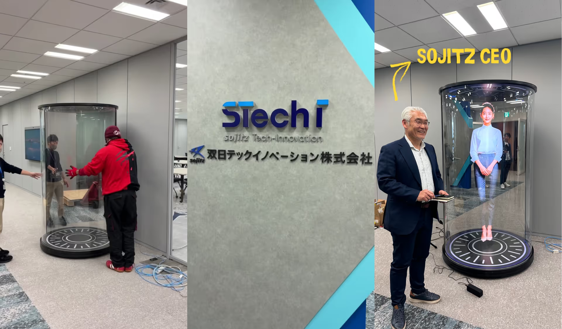 Japanese-speaking LiveX AI avatar for executive visitors