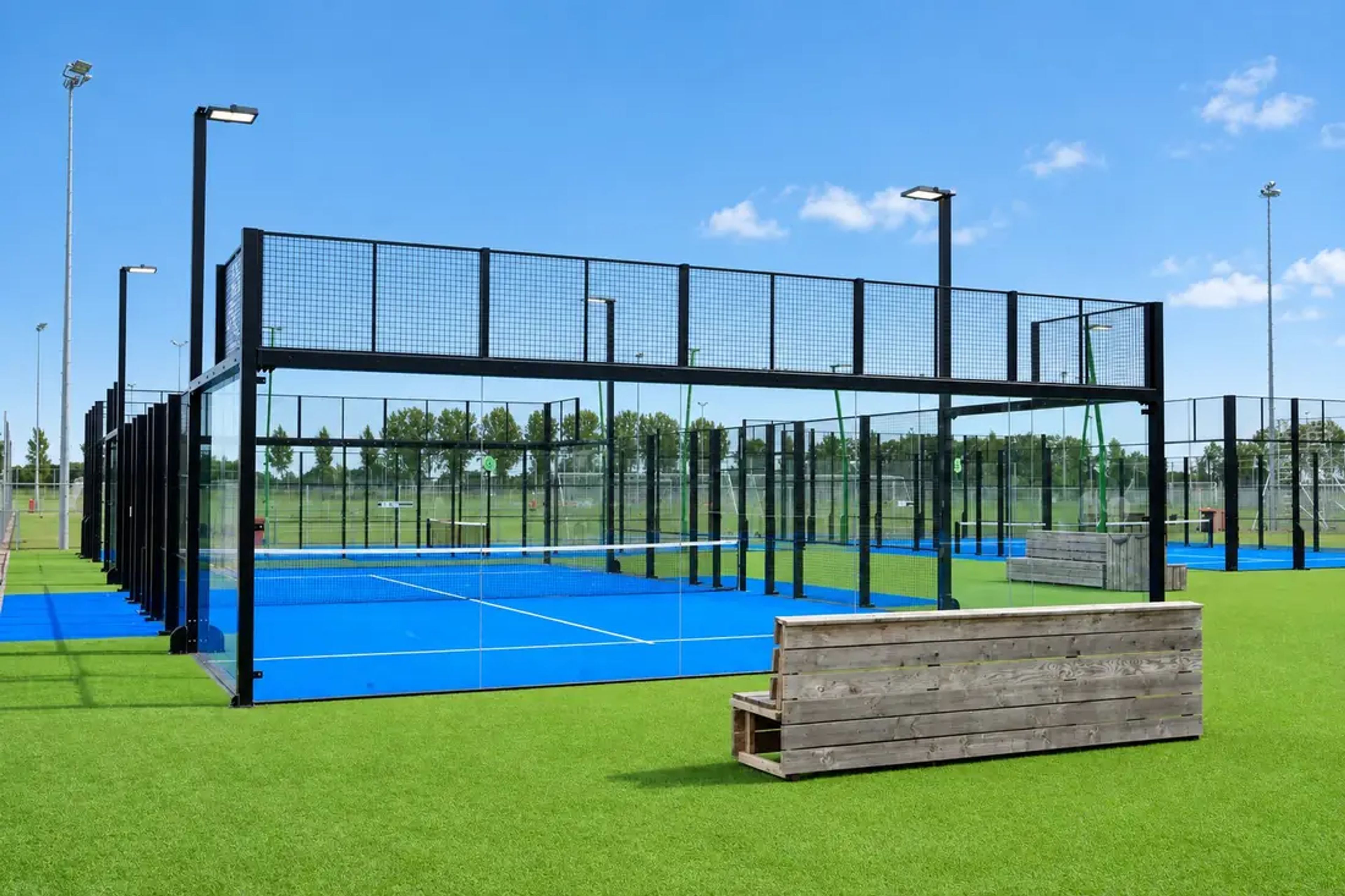 Outdoor panorama padelbaan van I-Padel