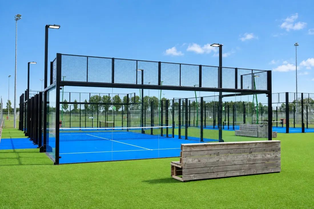 Outdoor panorama padelbaan van I-Padel