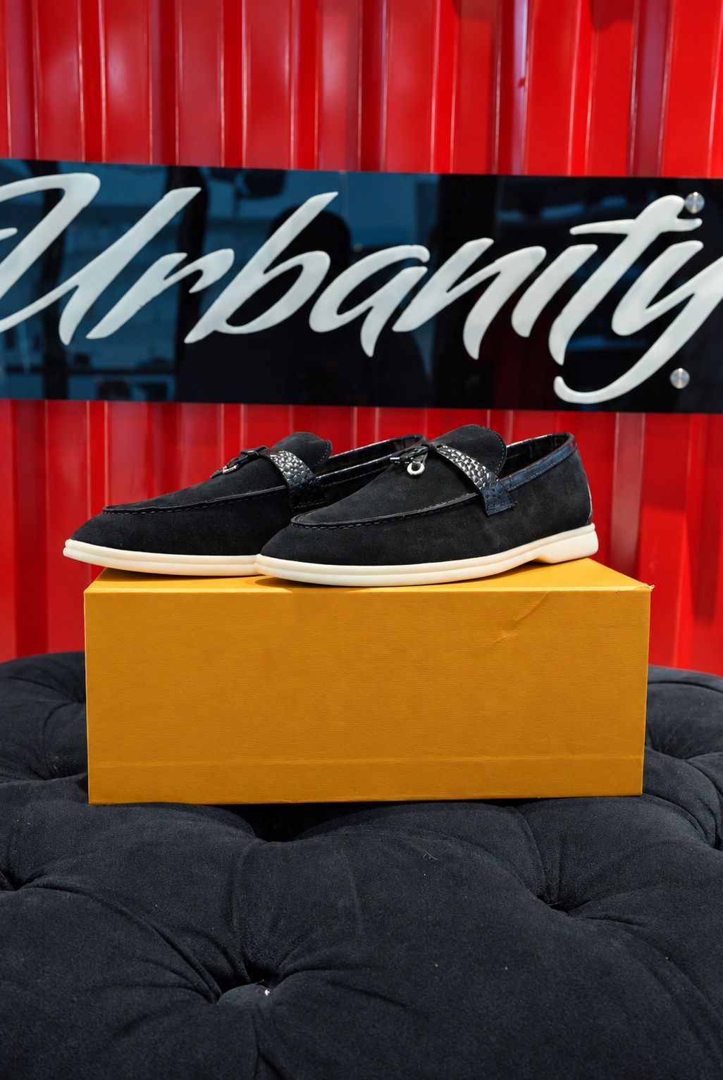 Unknown Unidentified Black Suede Horsebit Loafer, view 2