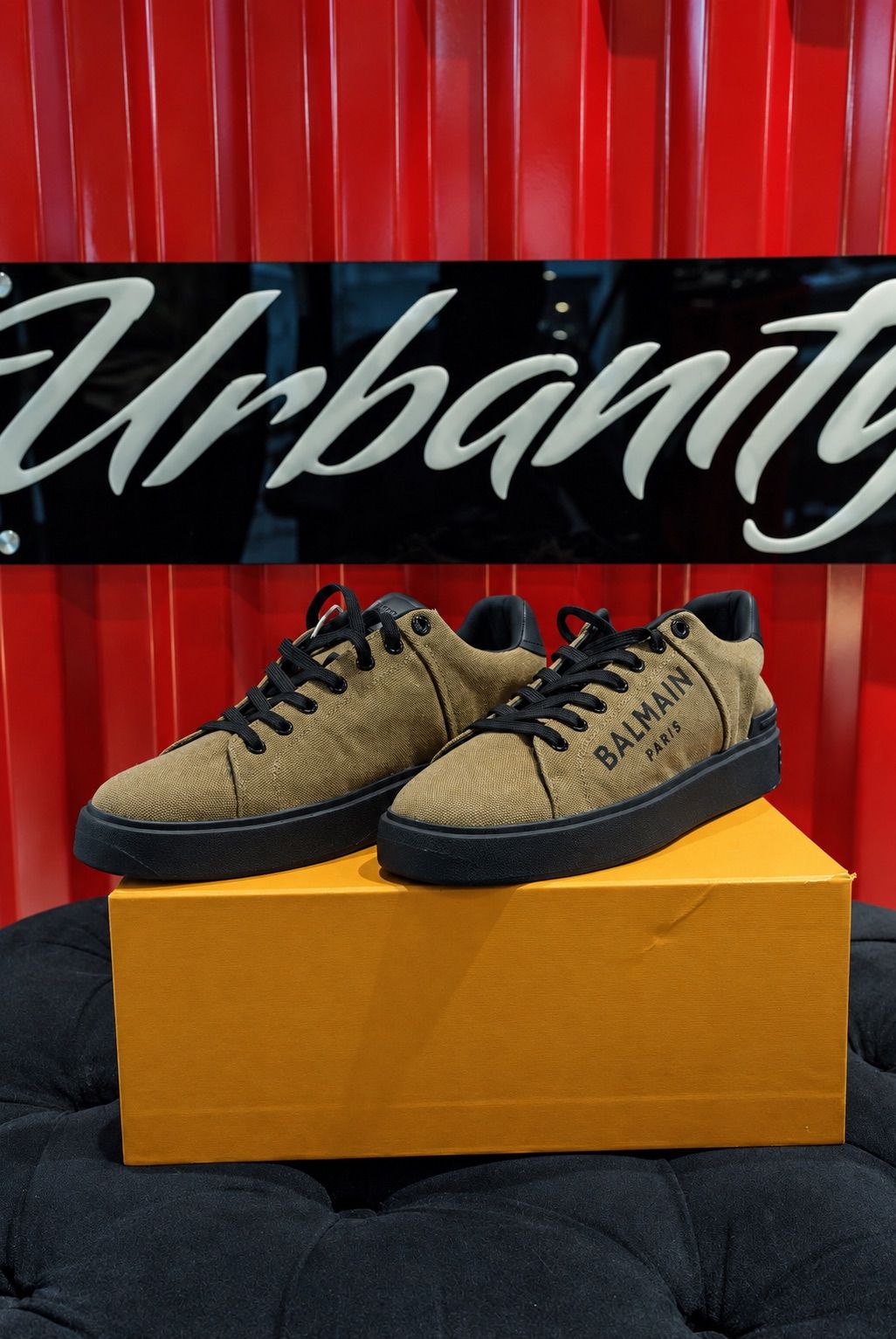 Balmain Low-Top Sneaker - Tan, view 3