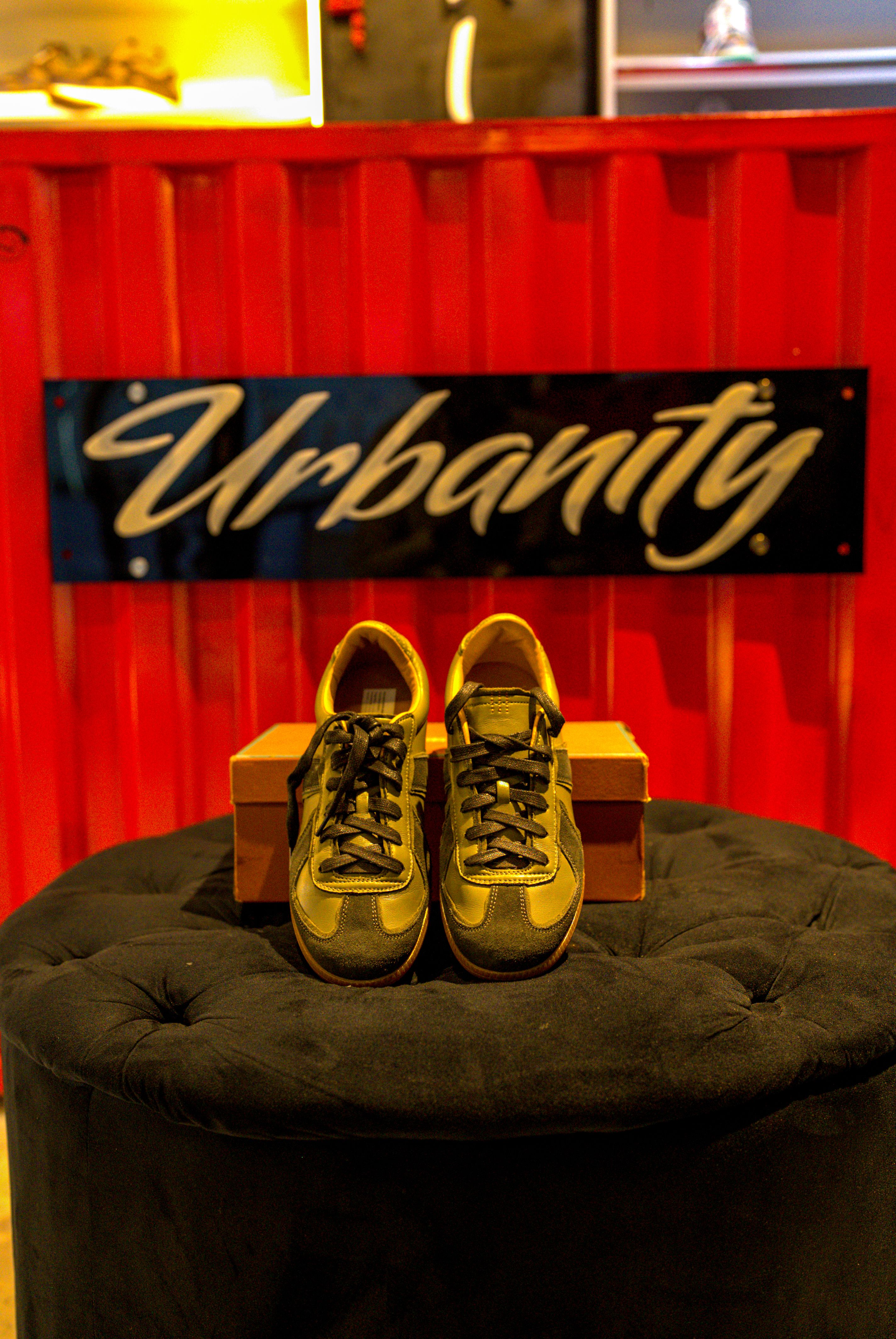 Hogan Olive Green Stylized H Logo Sneaker