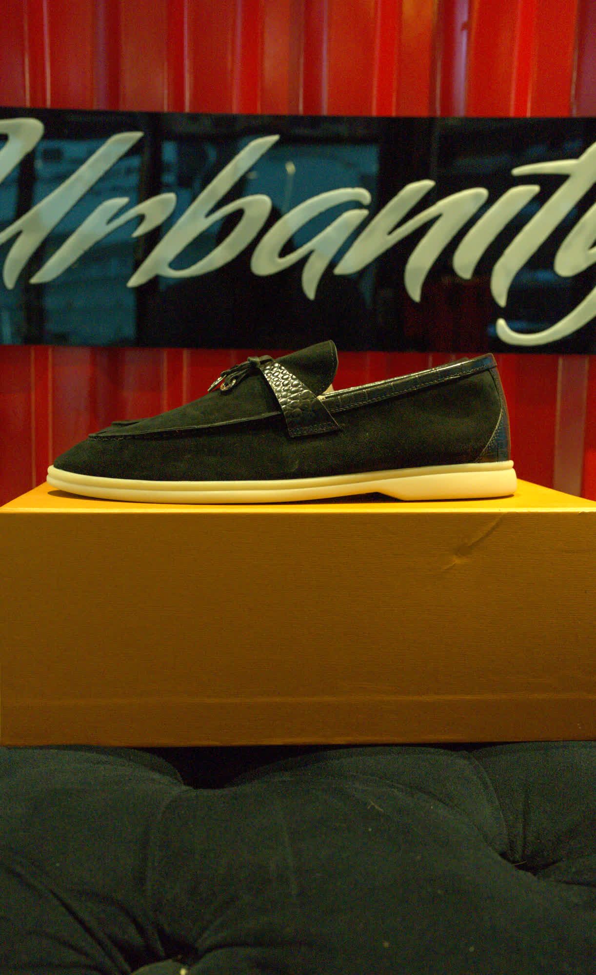 Unknown Unidentified Black Suede Horsebit Loafer, view 1