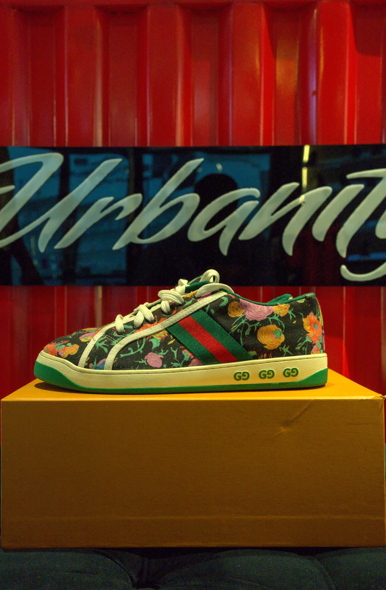 Gucci Ace Floral GG Sneaker, view 1