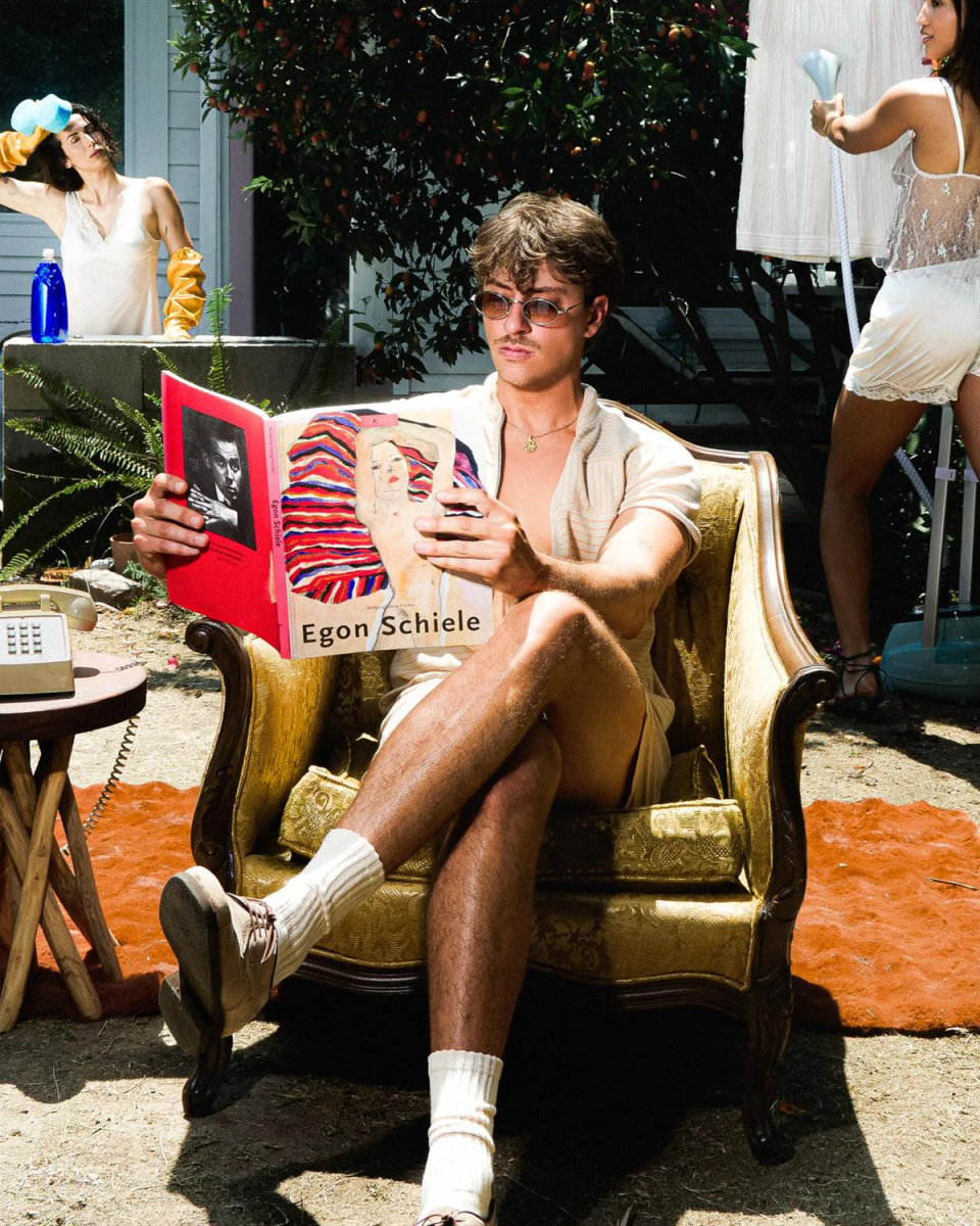 man in chair