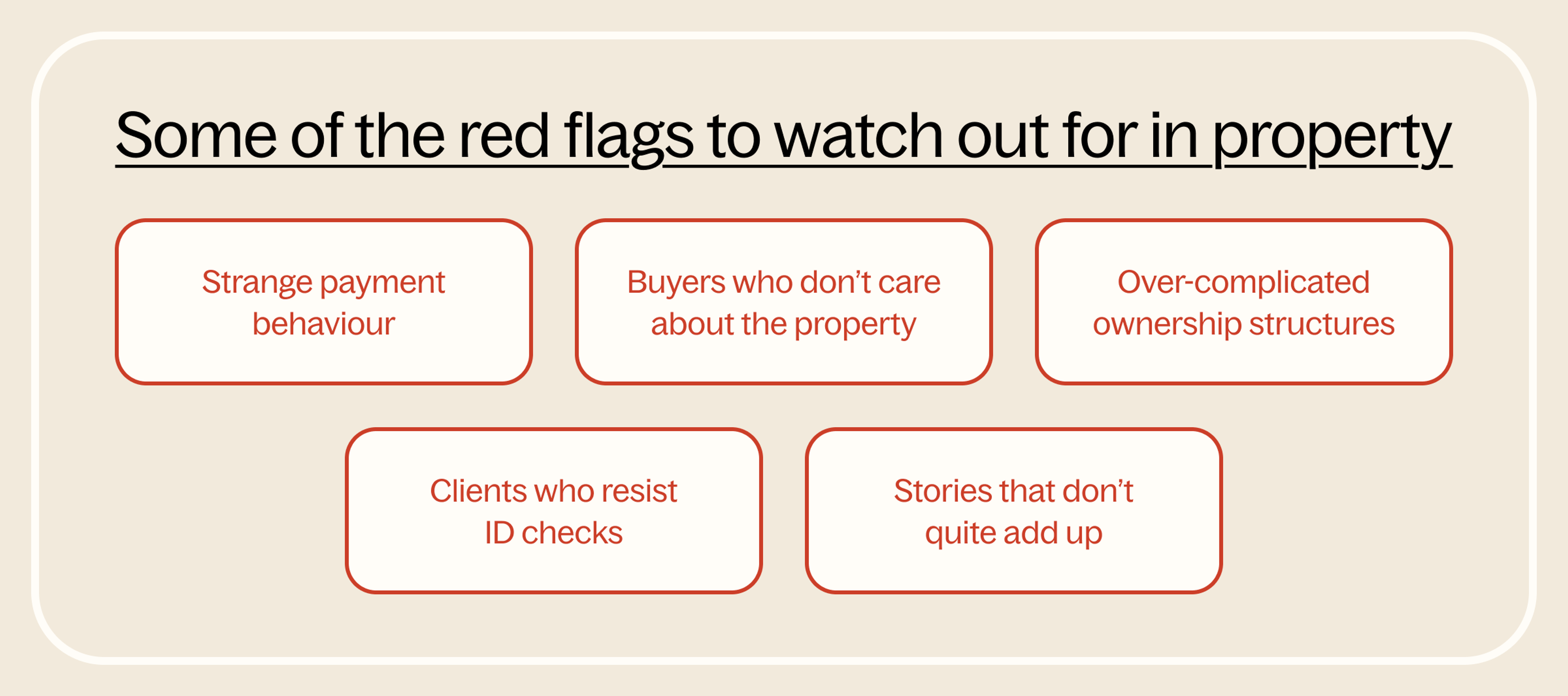 red flags for real estate agents