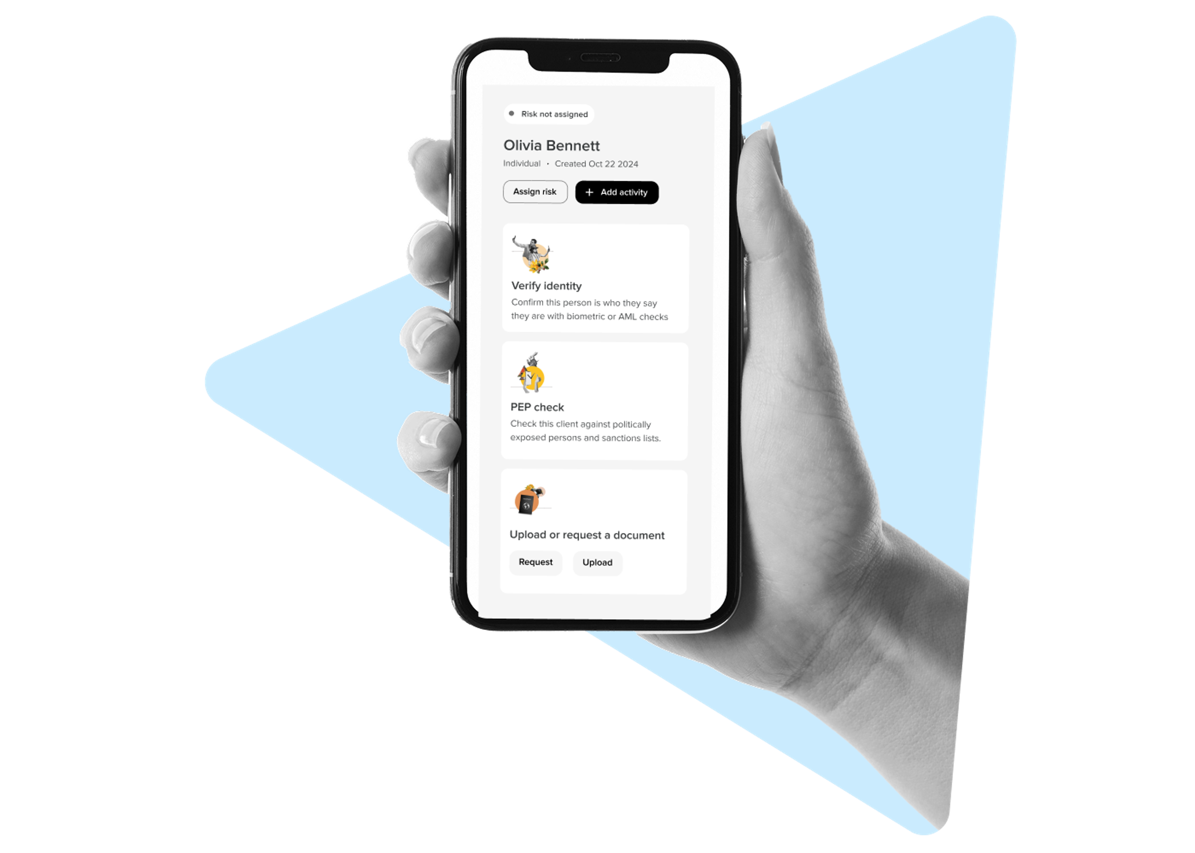 manage aml across all clients and activities