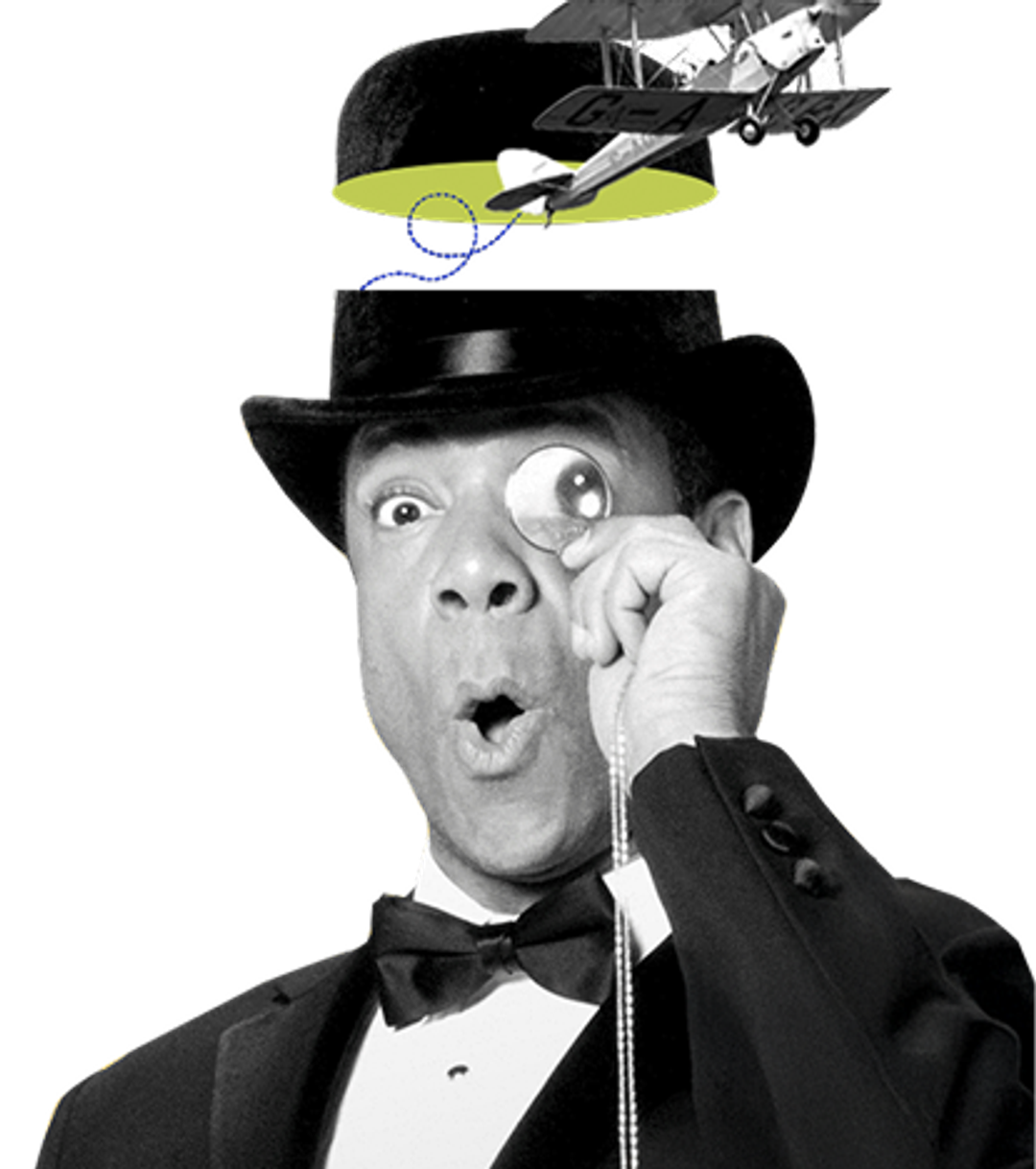 Man wearing top hat