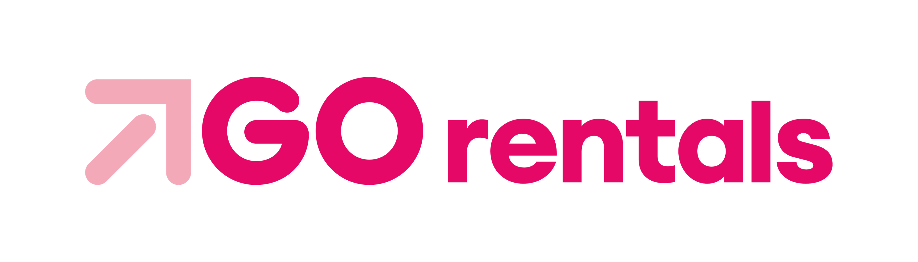 Go Rentals Logo Black and White