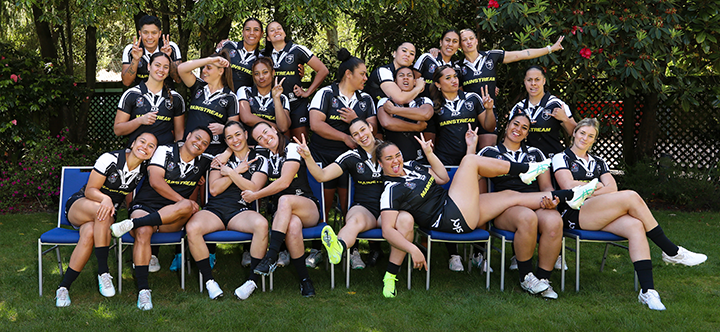 2025 Be in the FERNS Team Photo in Auckland Background