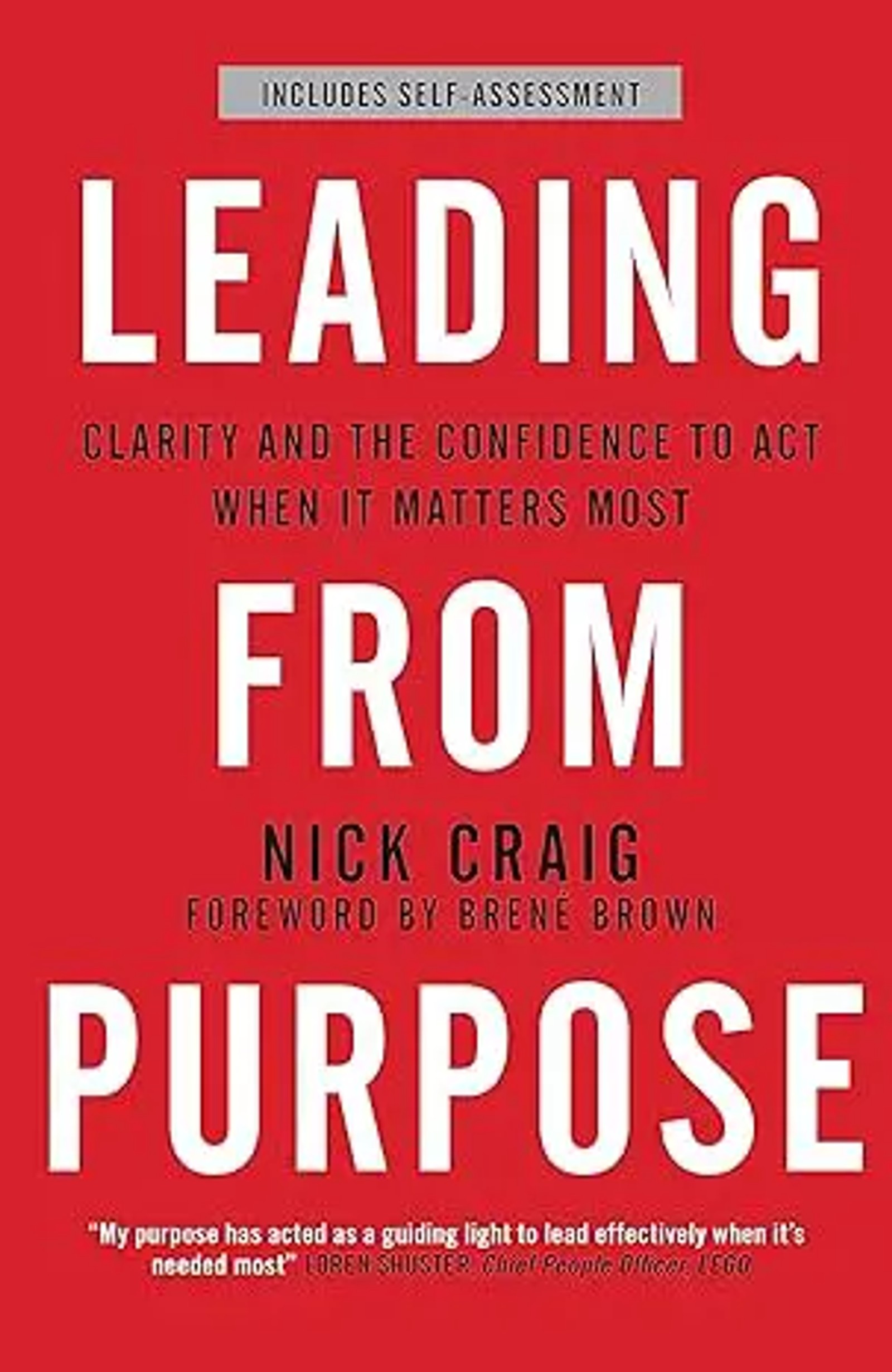 Cover of Leading from Purpose by Nick Craig