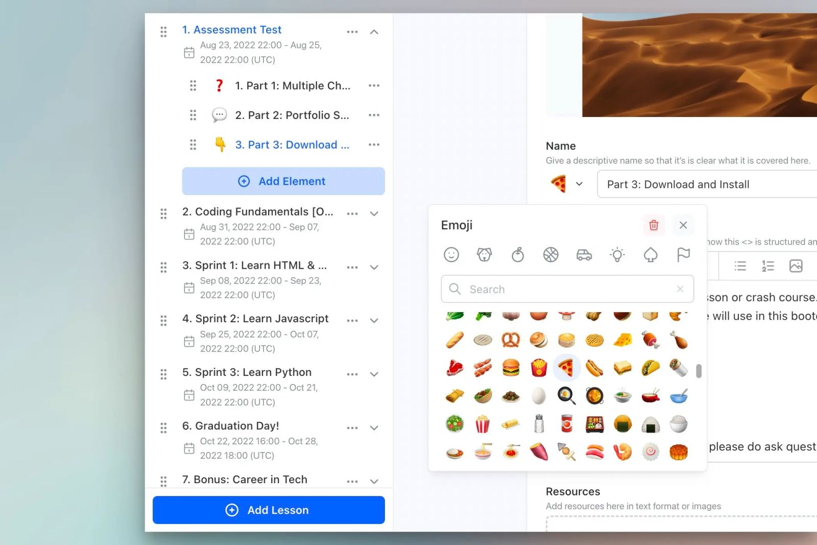 Emoji Lesson Icons
