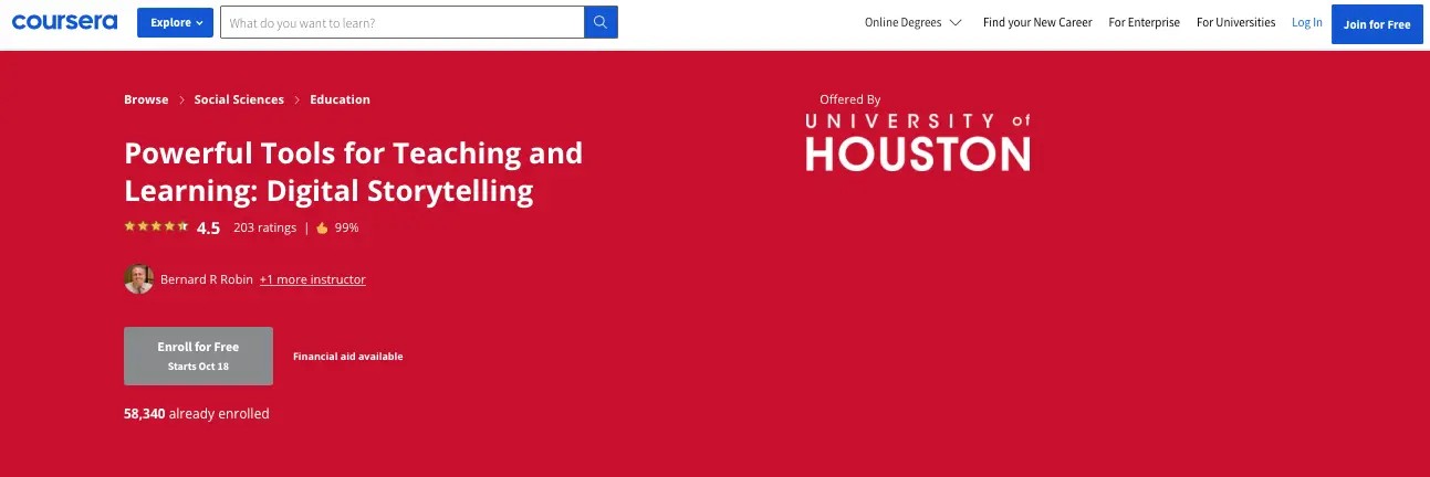 Powerful Tools for Teaching and Learning: Digital Storytelling