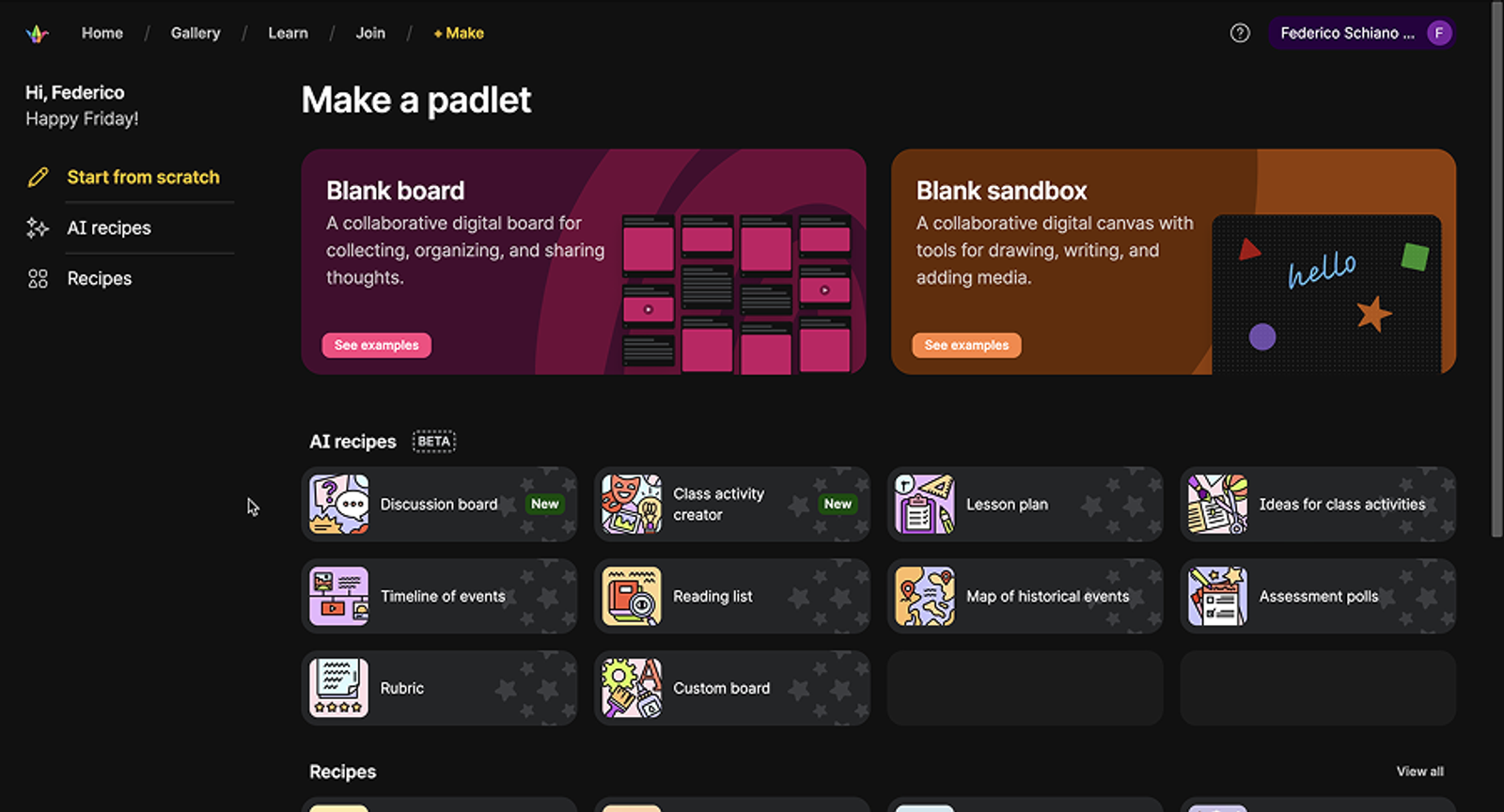 How to use padlet