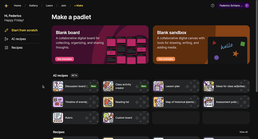 How to use padlet
