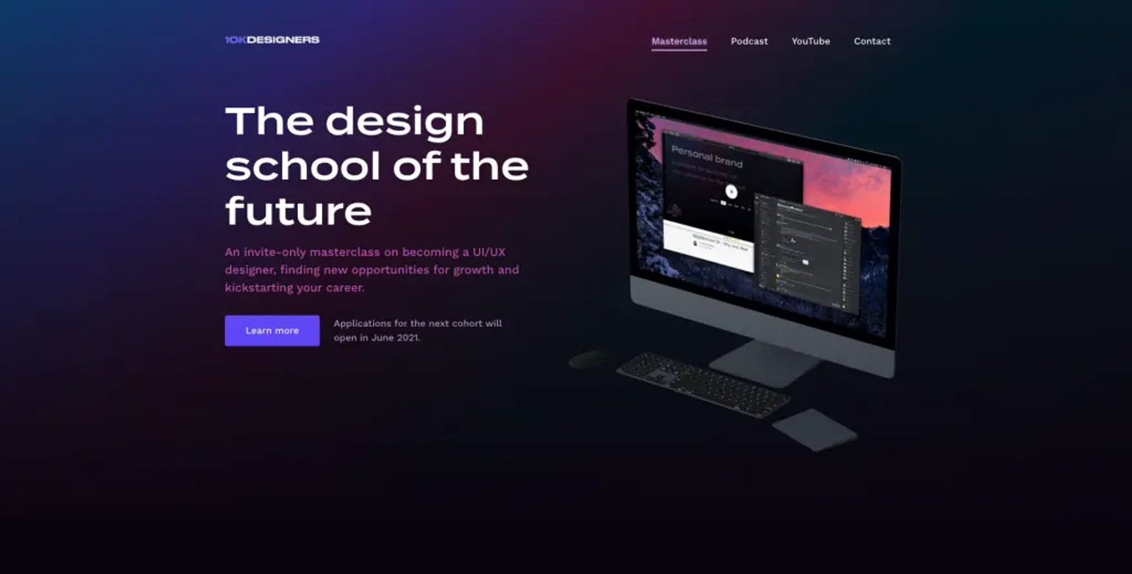 design school cohort course