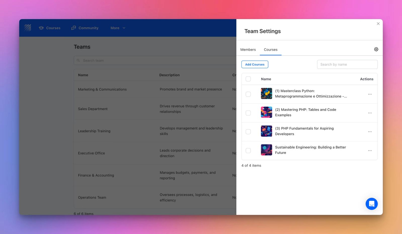 Teams: A Smarter Way to Organize Learners and Courses