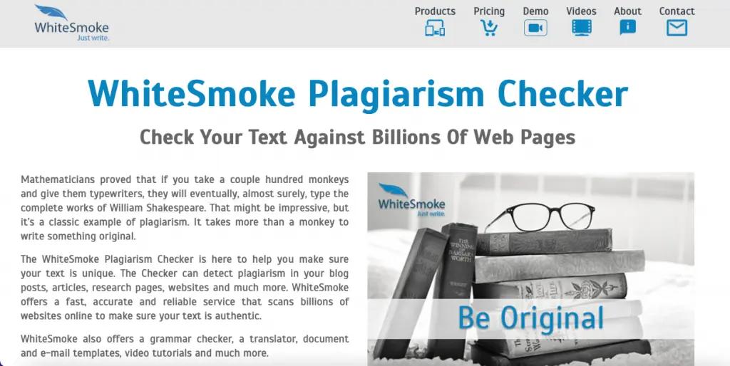 WhiteSmoke is the best online plagiarism checker for teachers.