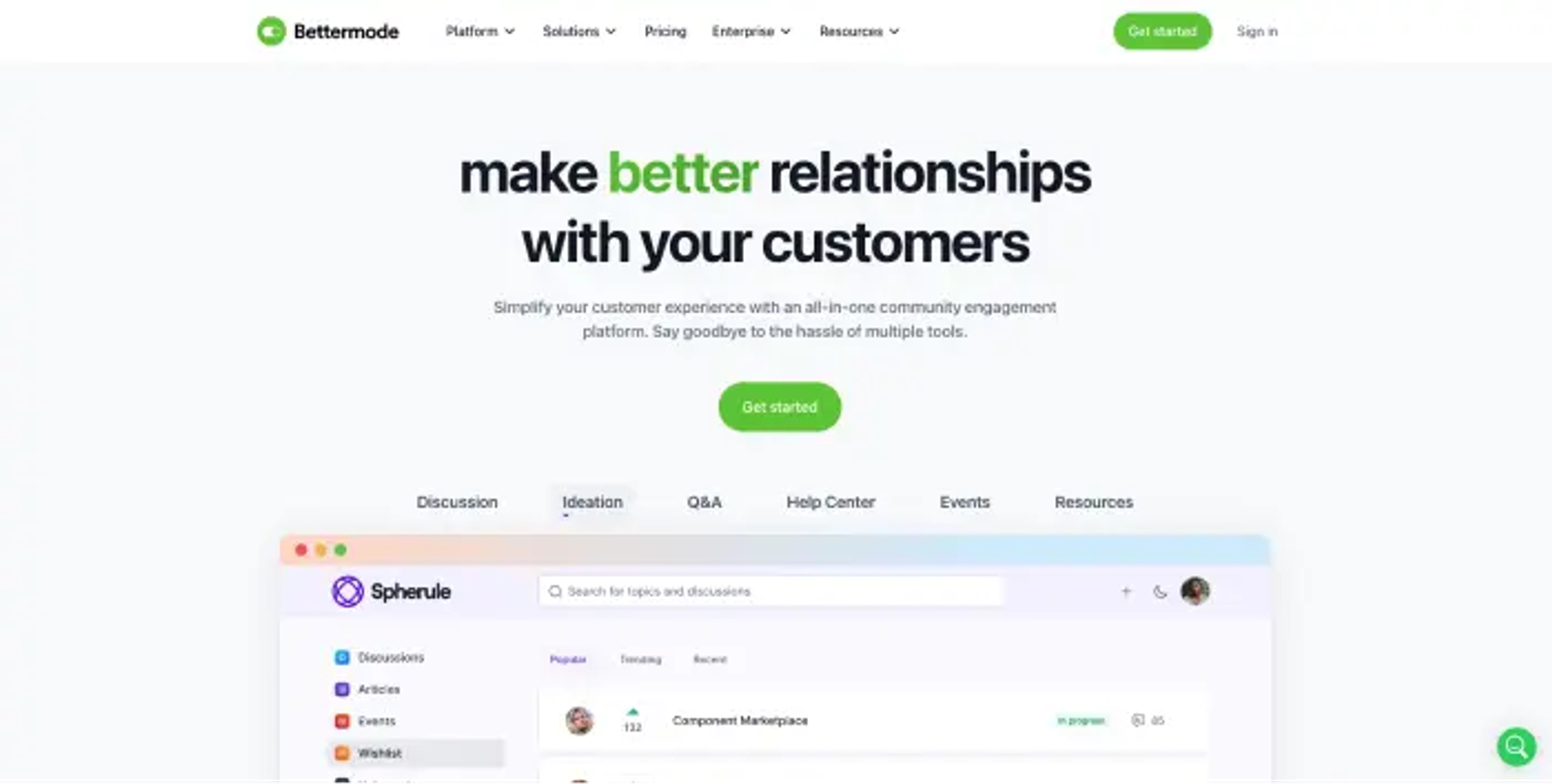 Bettermode interface — skool alternatives