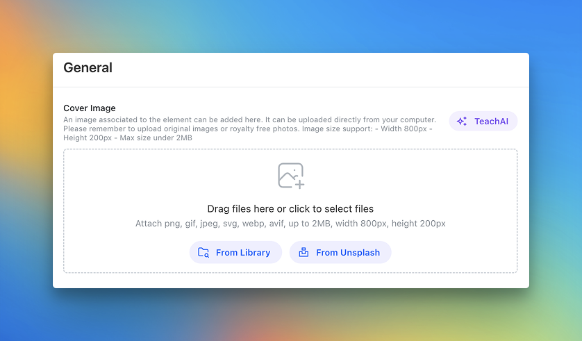 Unsplash Integration and Image Cropping