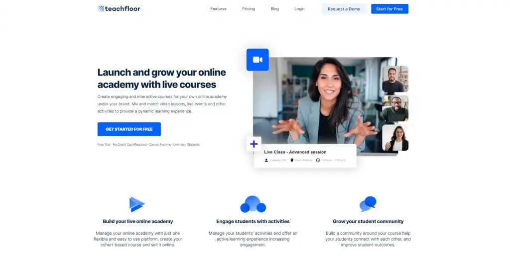 Teachfloor all-in-one social learning platform like Sana Labs