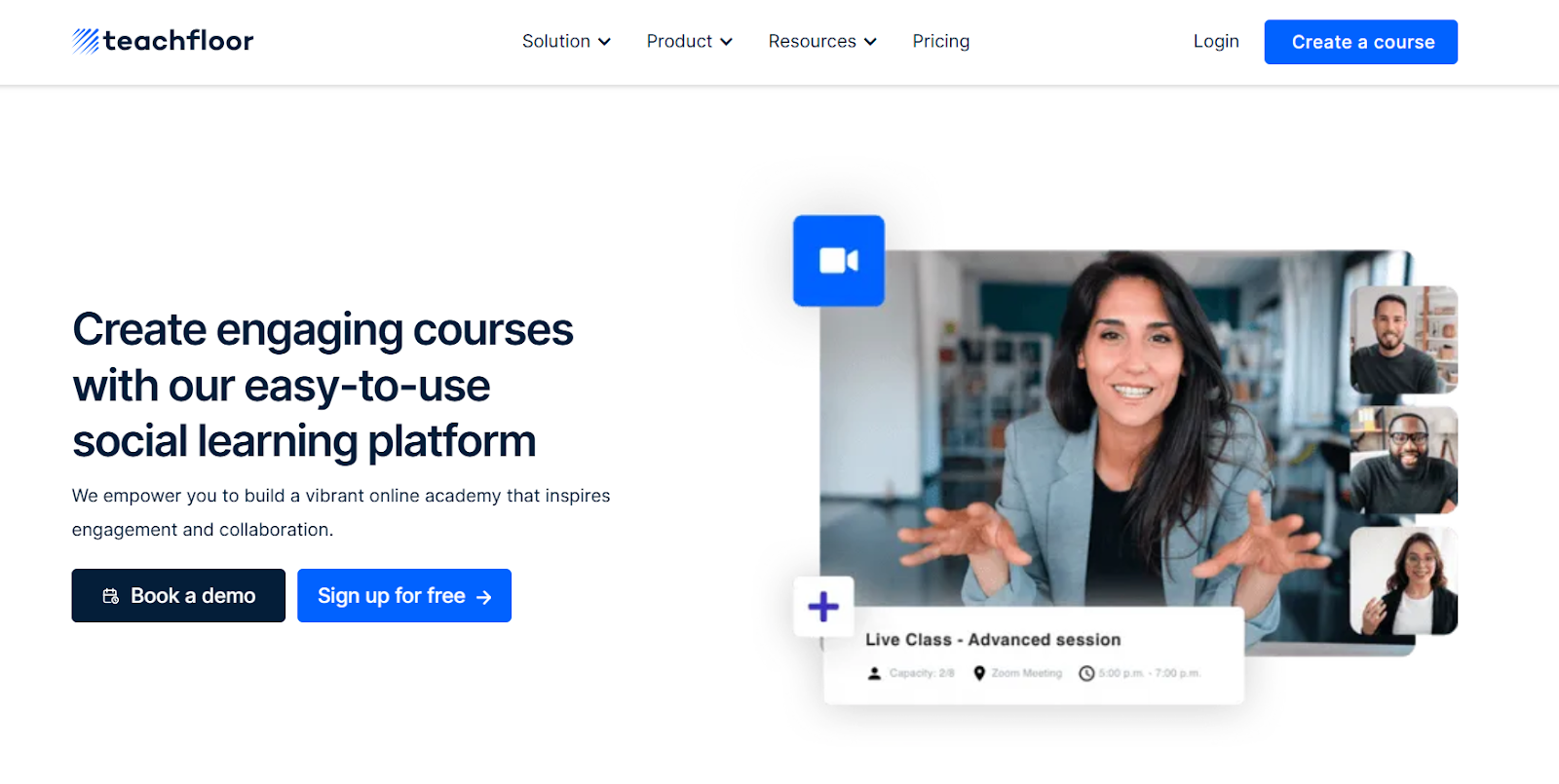 Collaborative platform like Teachfloor delivering technical training
