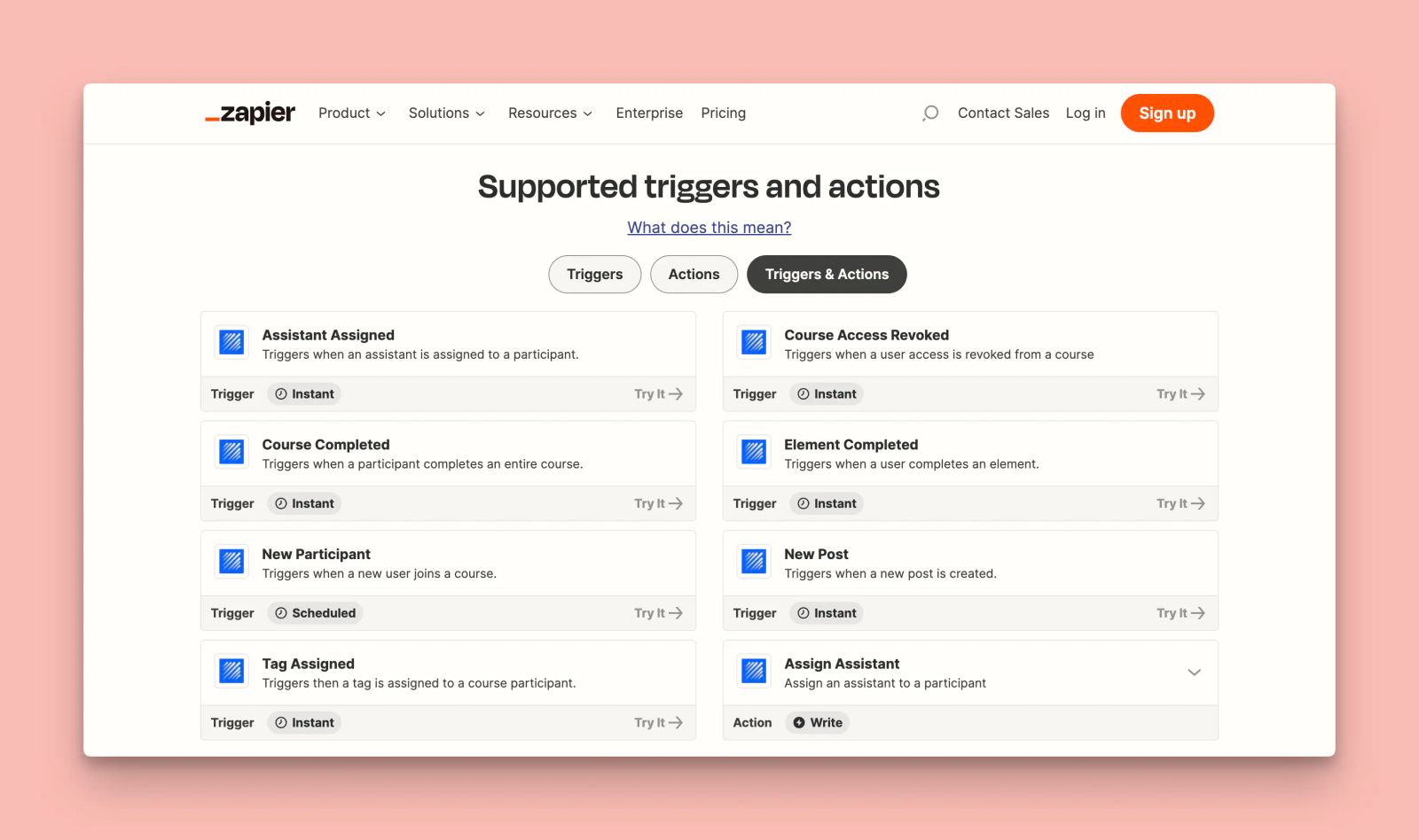 New Zapier Triggers & Actions