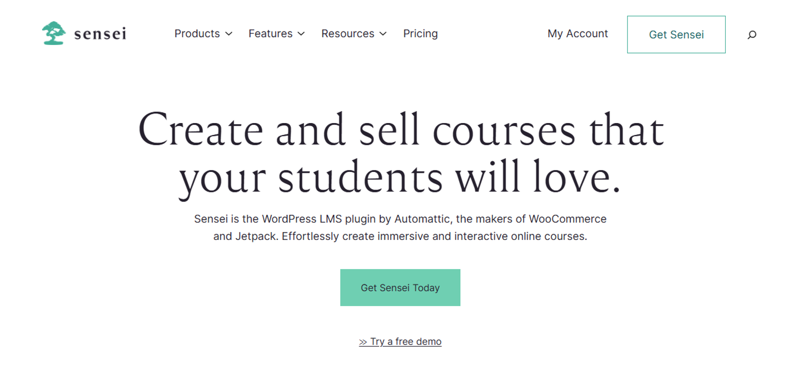 sensei provides a online course platform for students to learn and sell their own courses effectively