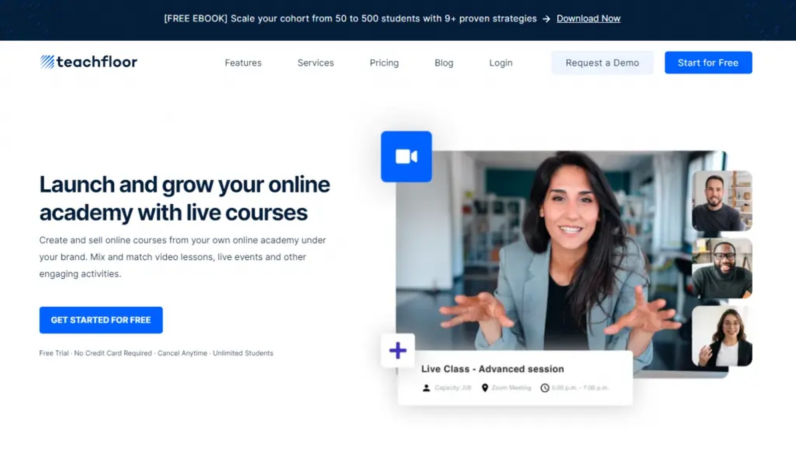 Scaling beyond YouTube to an online teaching platform