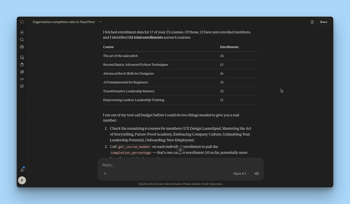Announcing the Teachfloor MCP Server