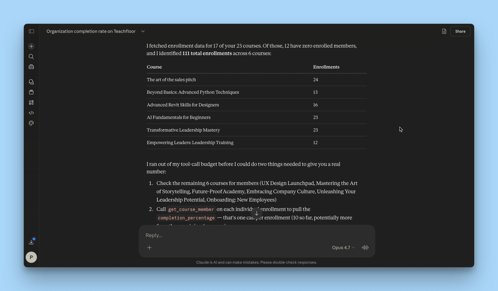 Announcing the Teachfloor MCP Server