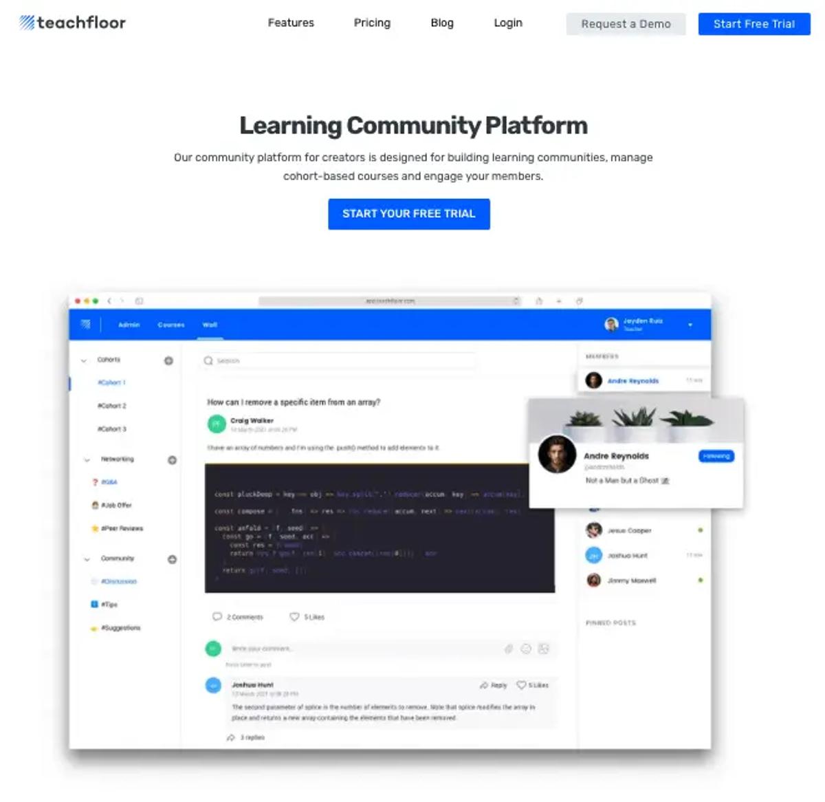 teachfloor is the best Facebook group alternatives in 2023