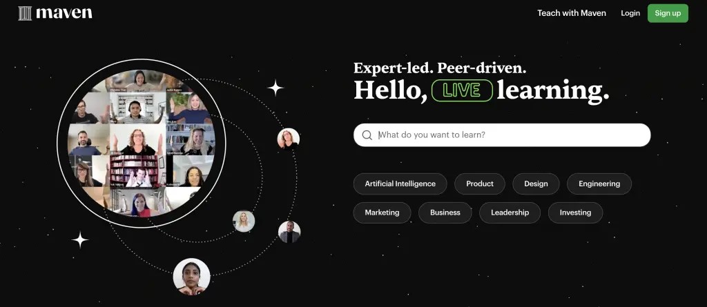 Maven Learning social platform for cohort-based courses