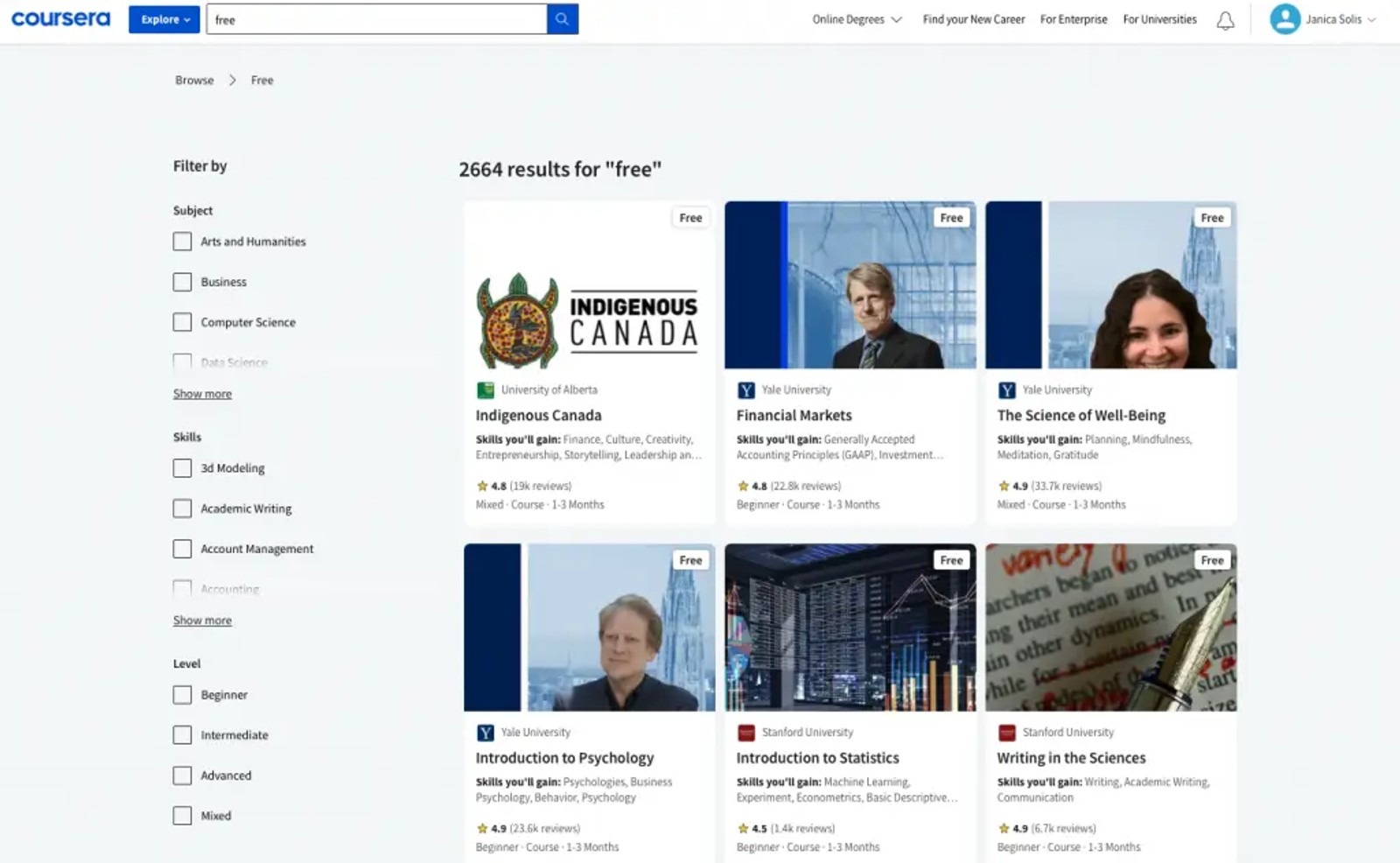 free courses in Coursera