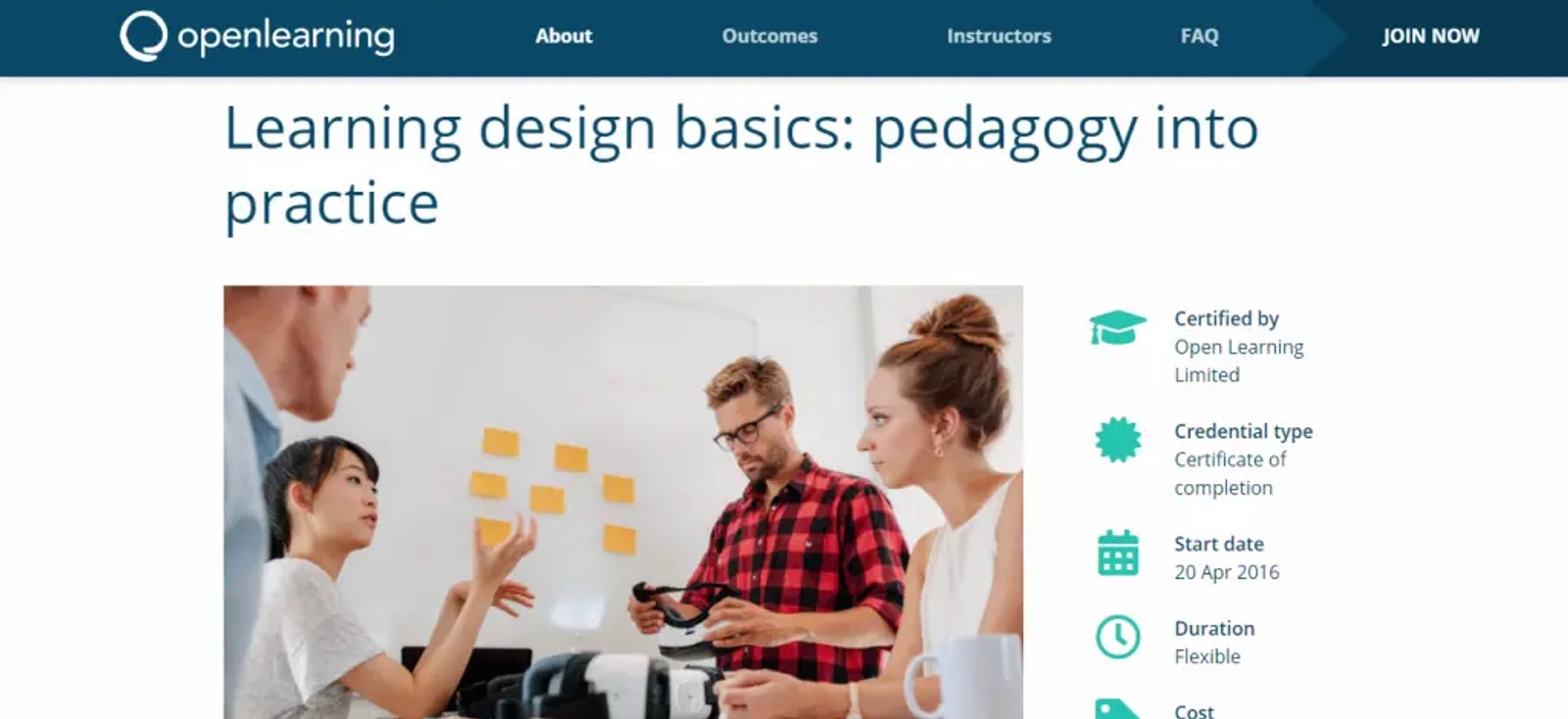 Learning design basics by Open learning 