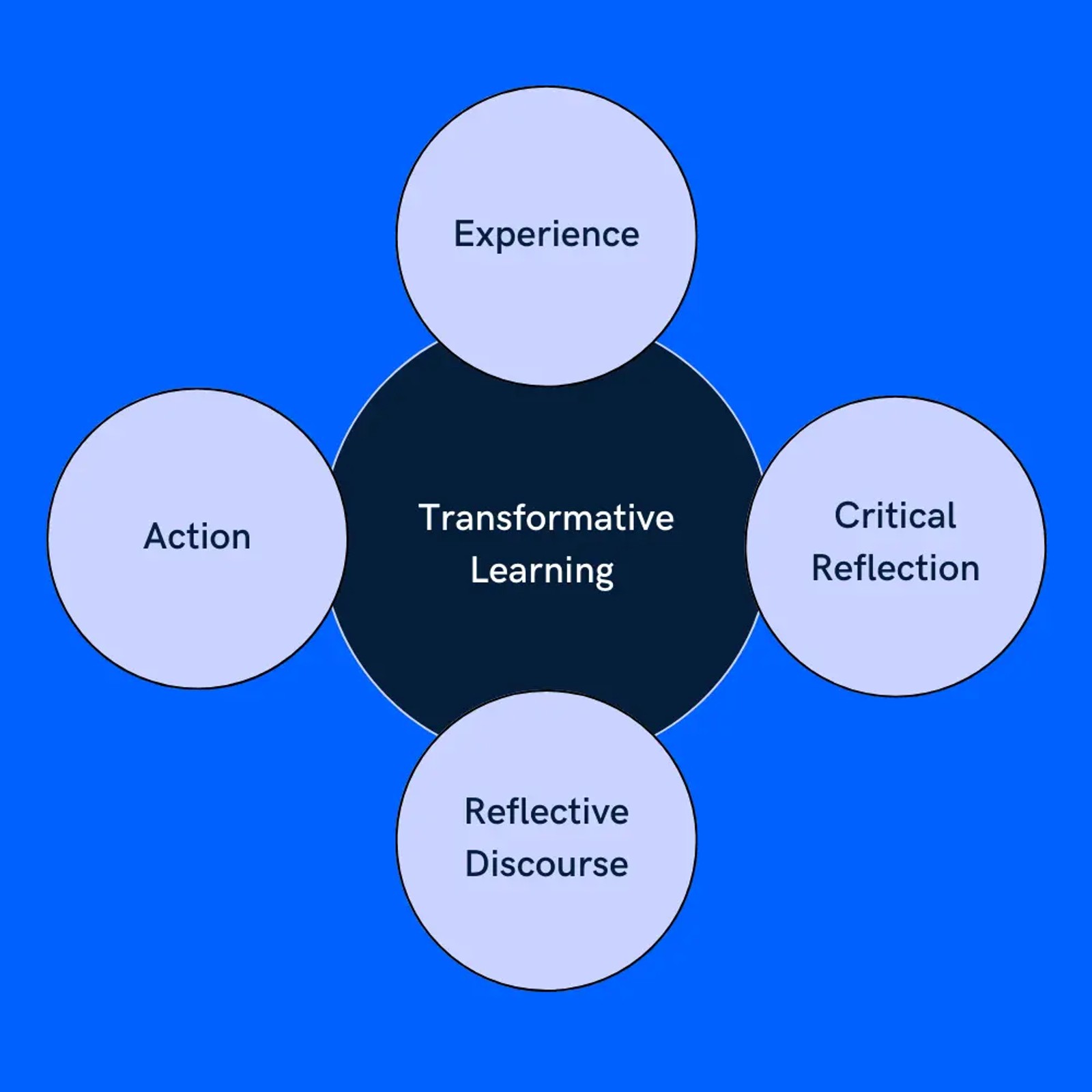 Core principles underpinning transformative learning theory illustrated
