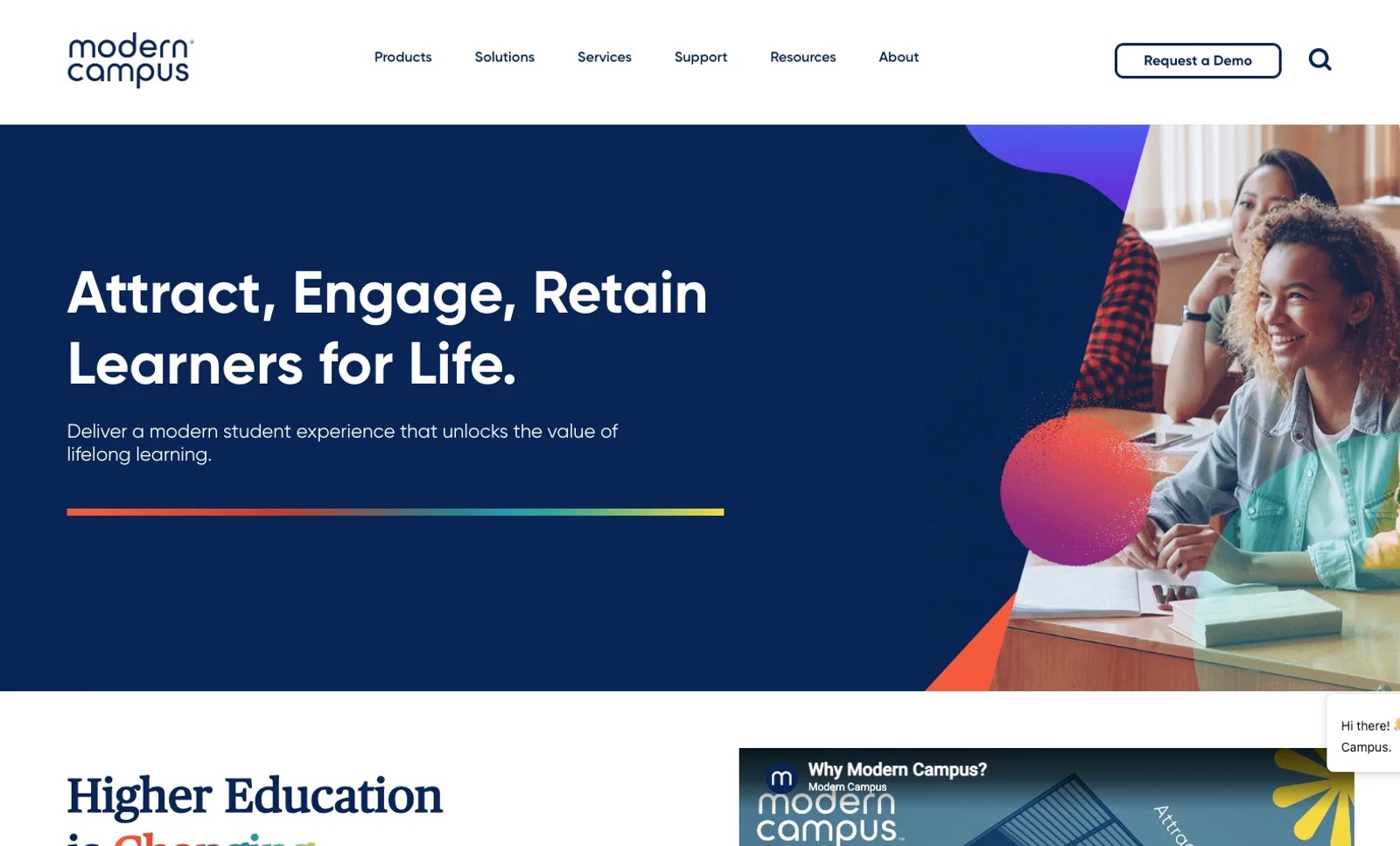 Modern Campus Curriculum homepage