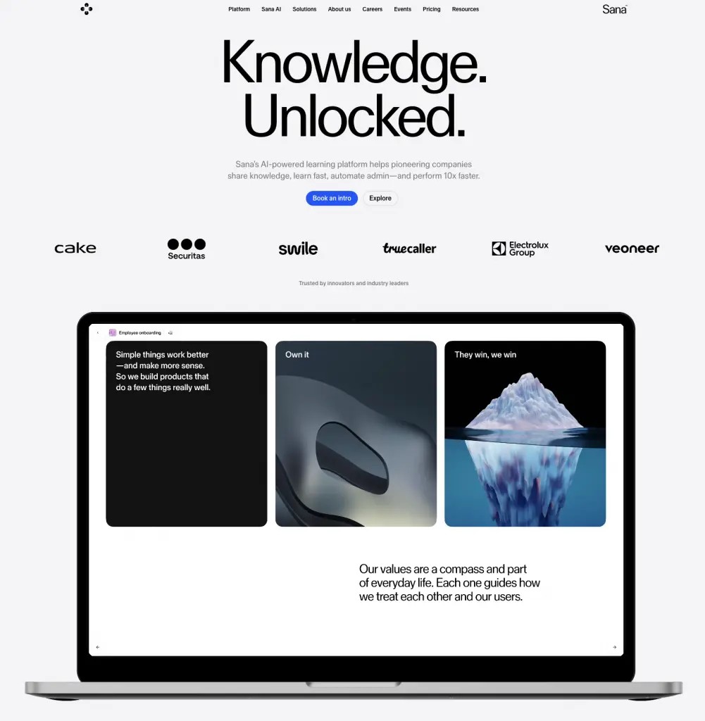 Sana labs website