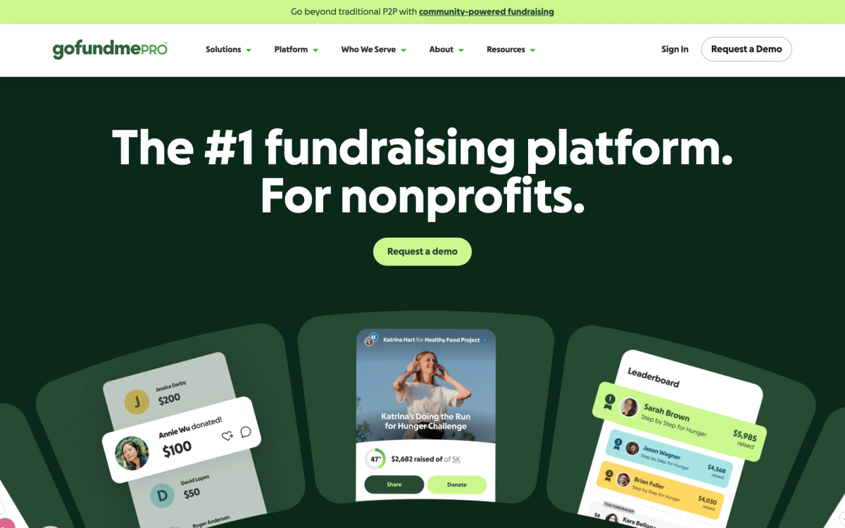 Classy homepage hero section