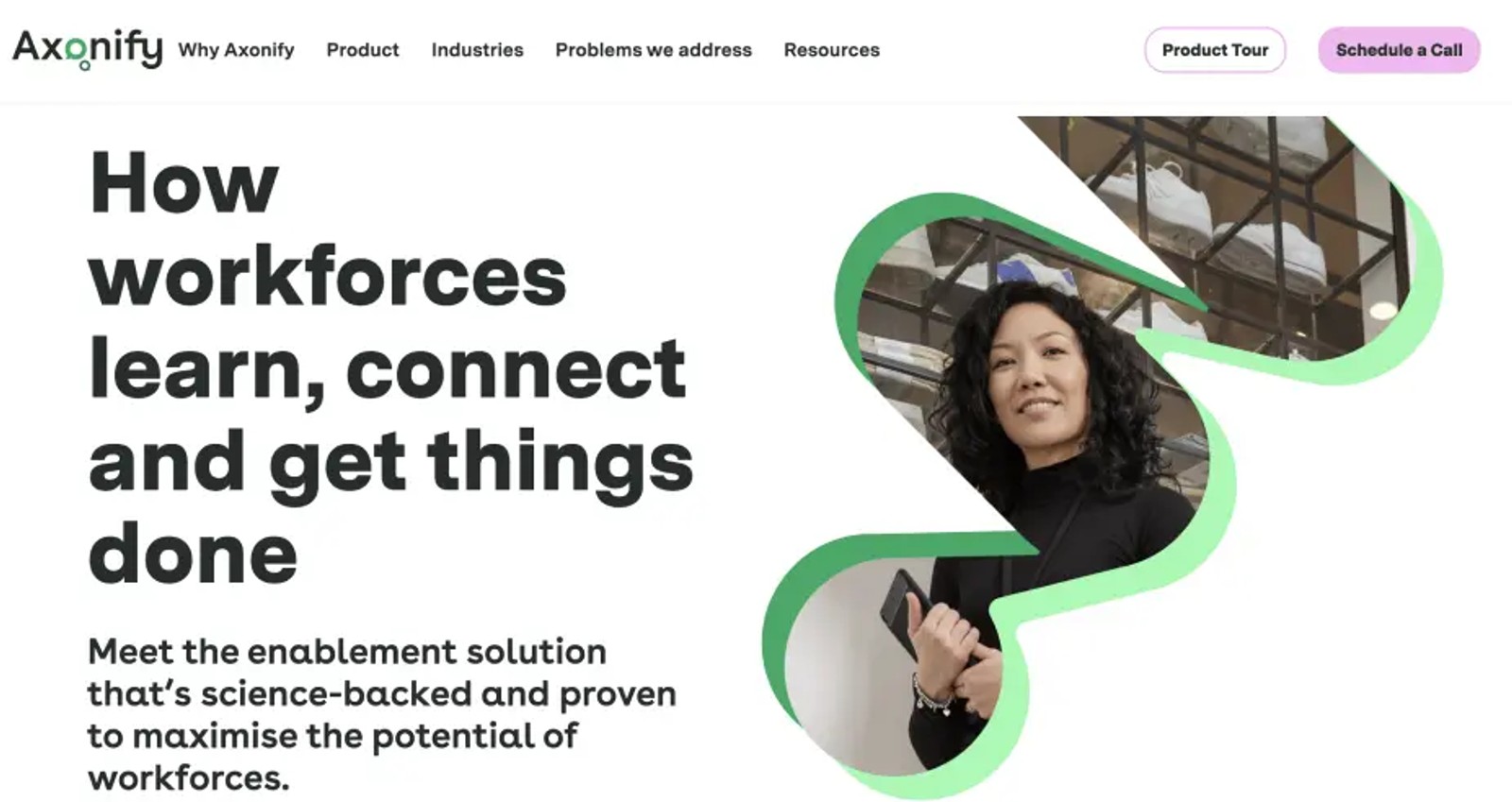 Axonify homepage