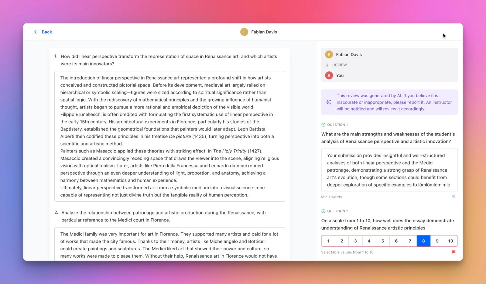 AI Review: Automate Learner Feedback at Scale