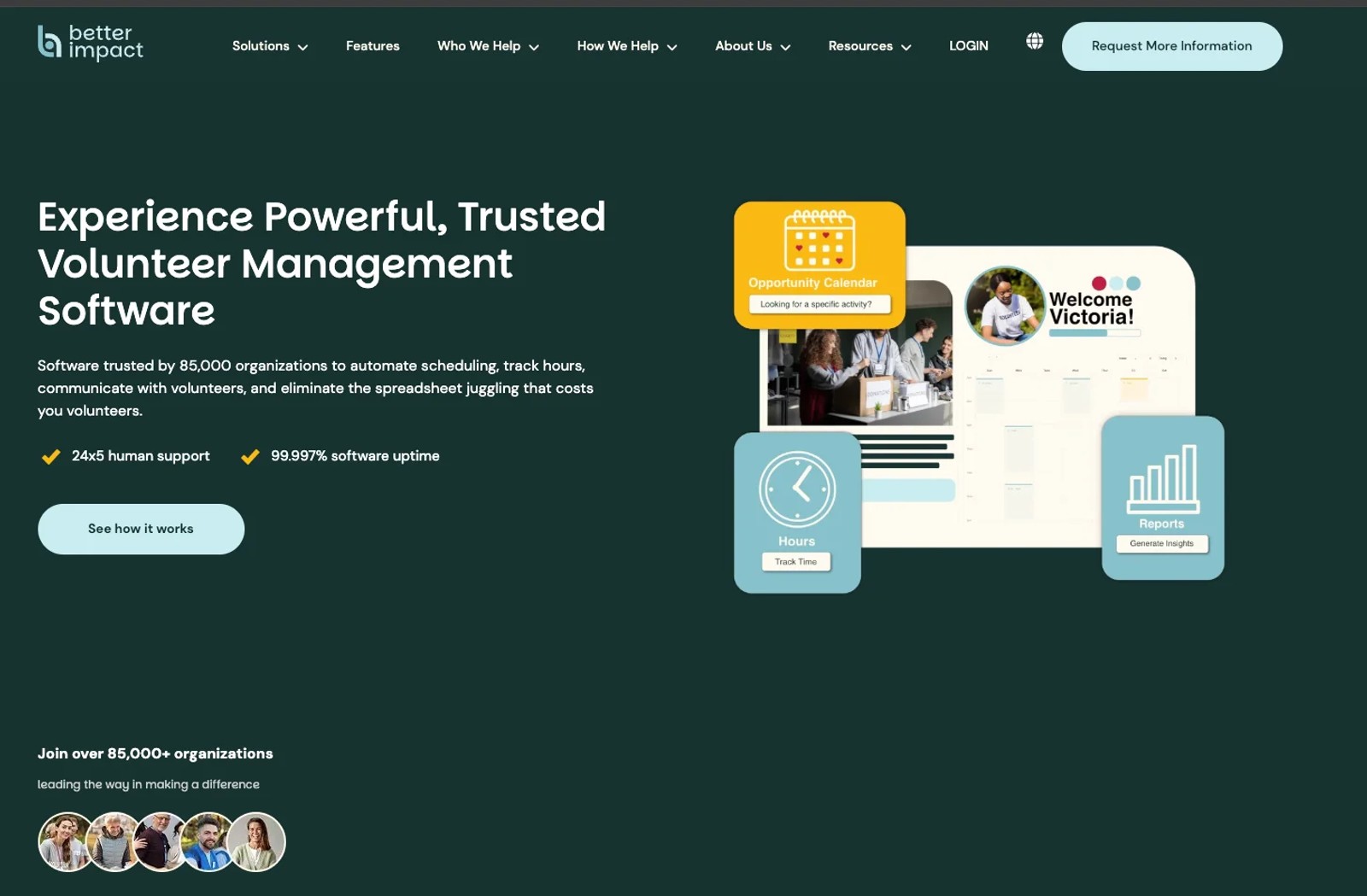 Better Impact homepage