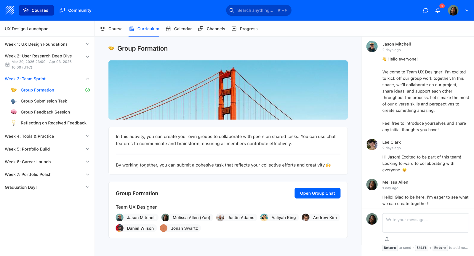 An embedded collaborative doc inside a Teachfloor lesson