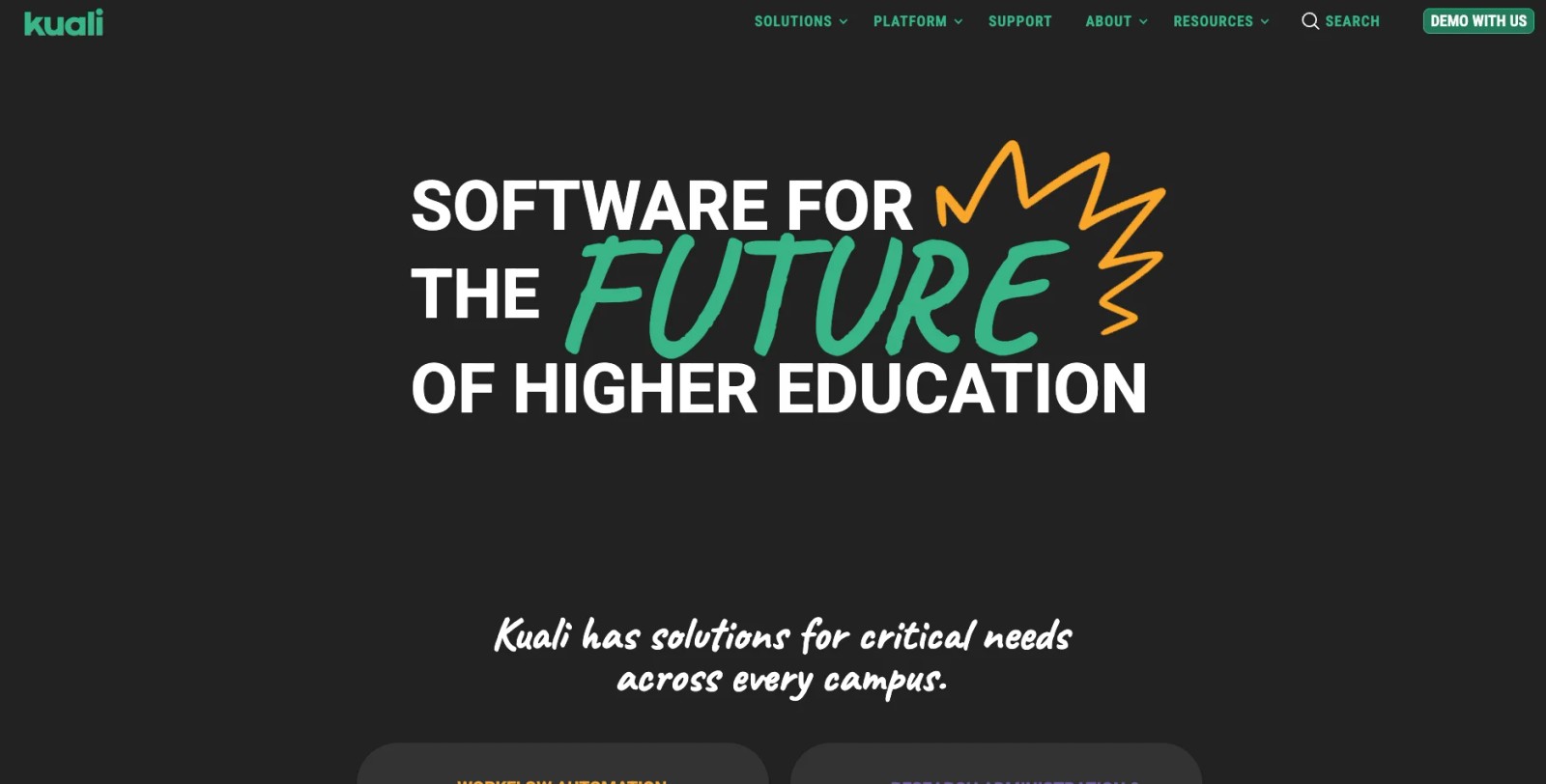 Kuali Curriculum homepage