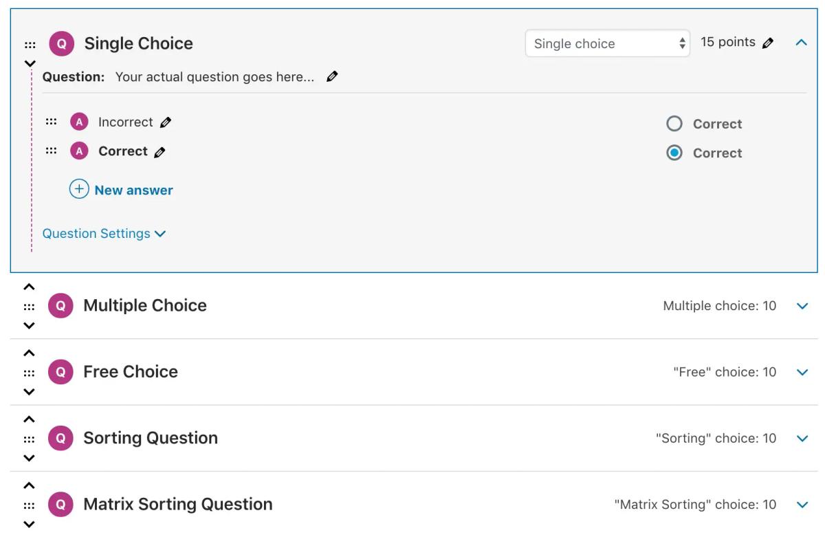 LearnDash Quiz Options