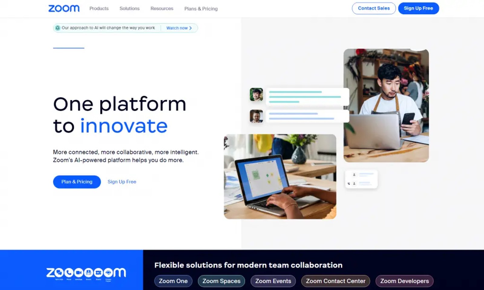 Zoom video conferencing for online bootcamp sessions