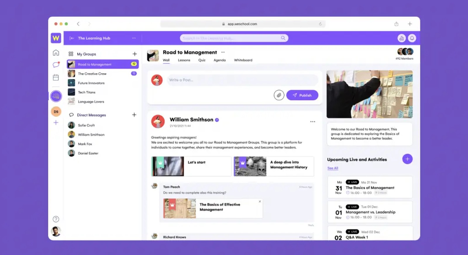 Learning Management System (LMS) designed for K-12