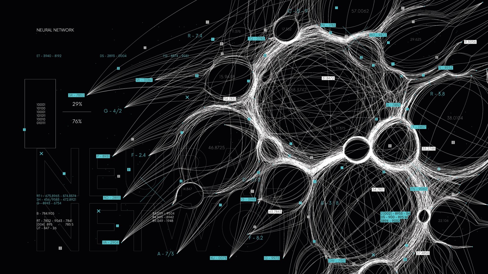 Neural networks and deep learning layers powering AI models